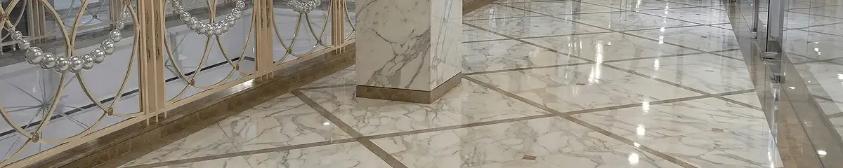 Beautiful marble floor professionally installed in Syracuse, NY