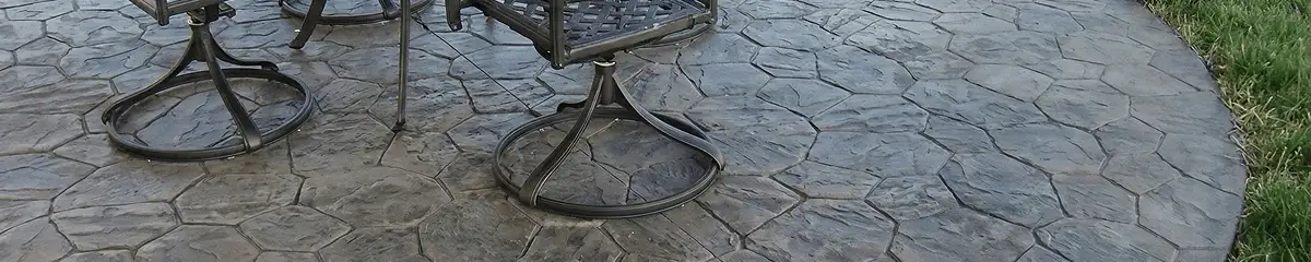 Garden relaxation area with professionally installed stone flooring in Syracuse NY